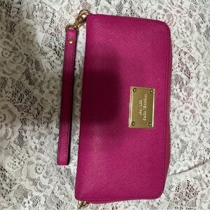 Michael Kors Fuchsia Wristlet Clutch